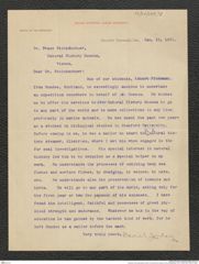 Nachlass Franz Steindachner, Brief von David Starr Jordan an Franz Steindachner (19.01.1900), Inv.Nr. 259.13, Seite 1